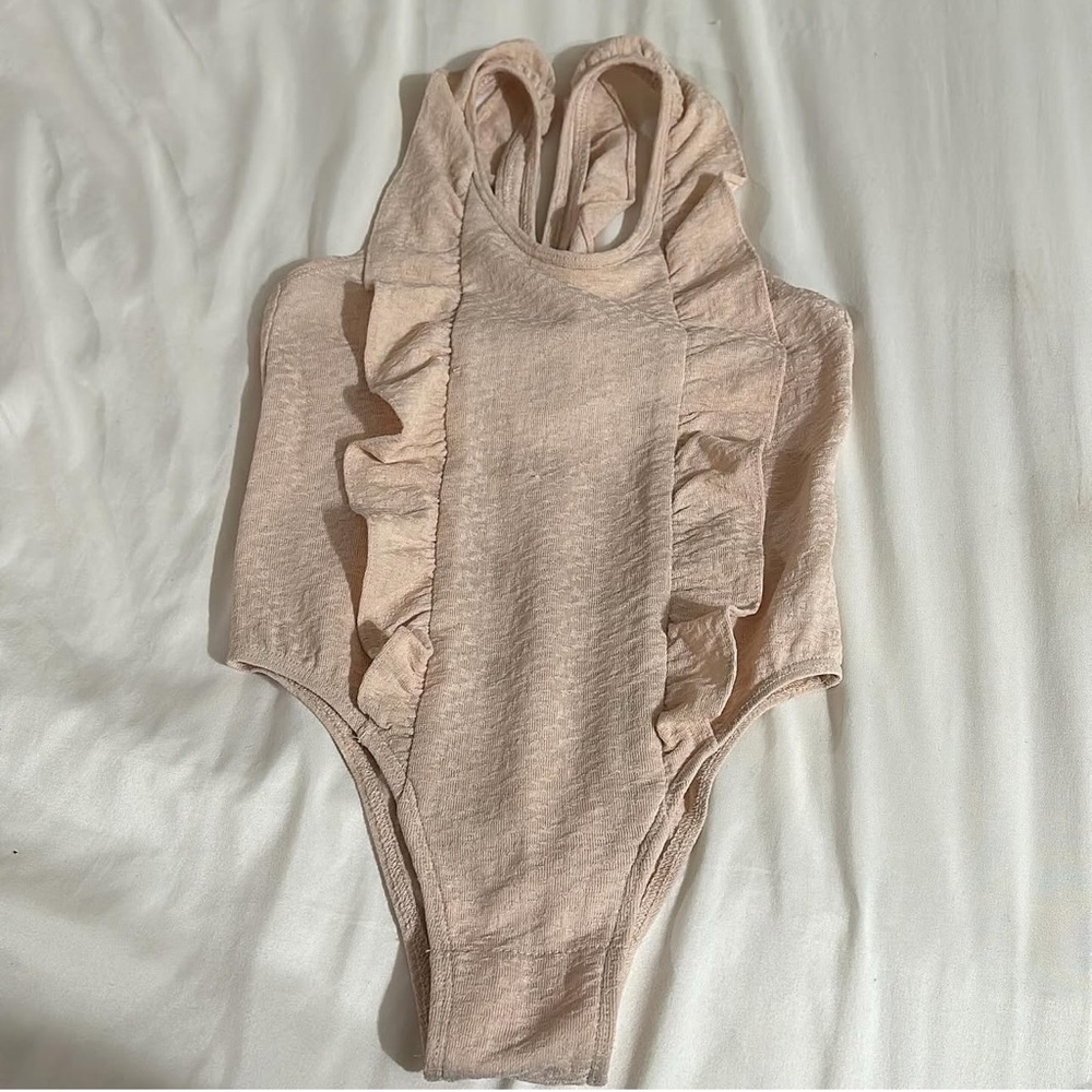 Ruffled Cream Kids One Piece